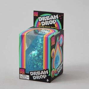 NIB Schylling NeeDoh Glitter Dream Drop Squeeze Toy - Aqua Blue